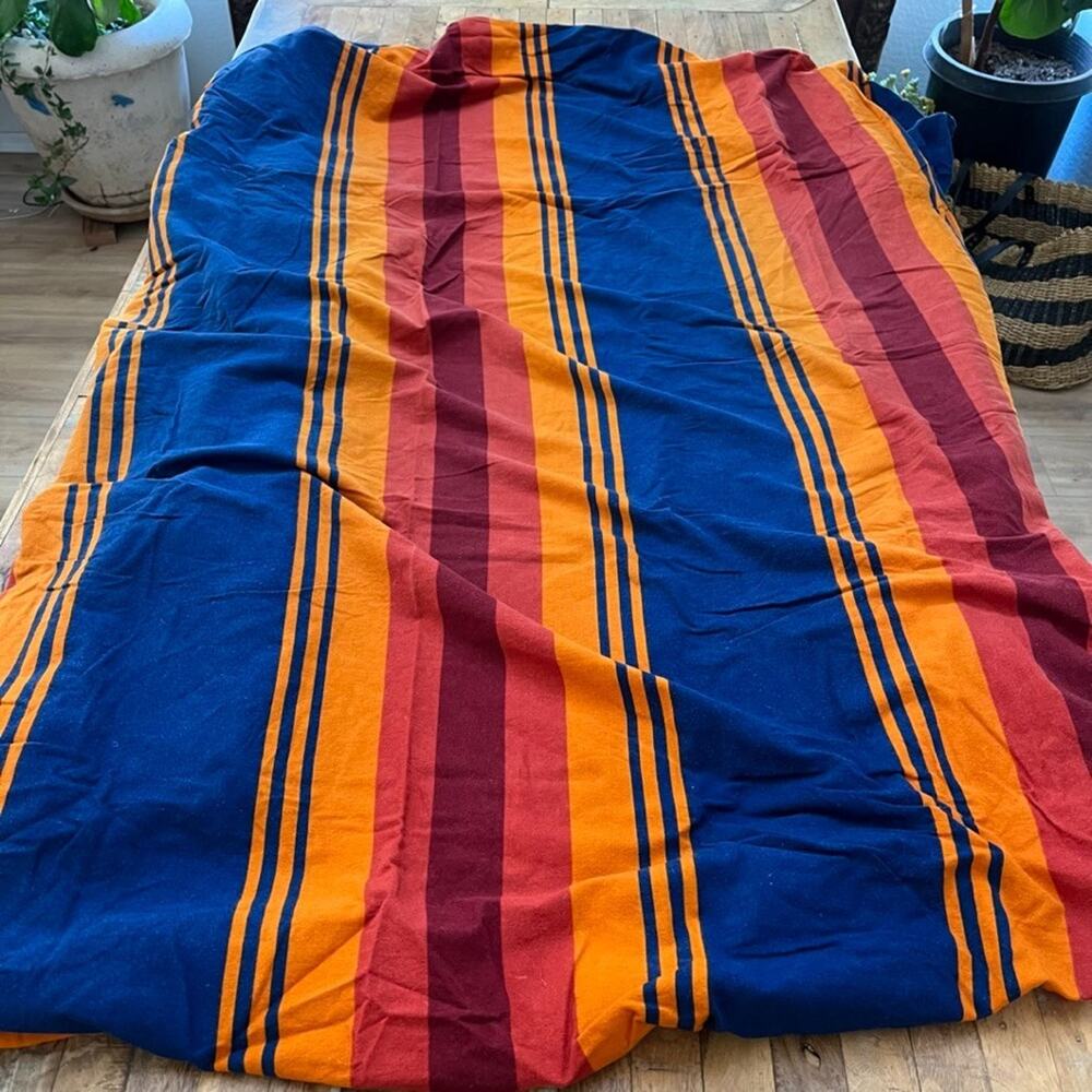 Pendleton Grand Canyon Flannel Fitted Sheet Striped Full/Double 100% Cotton